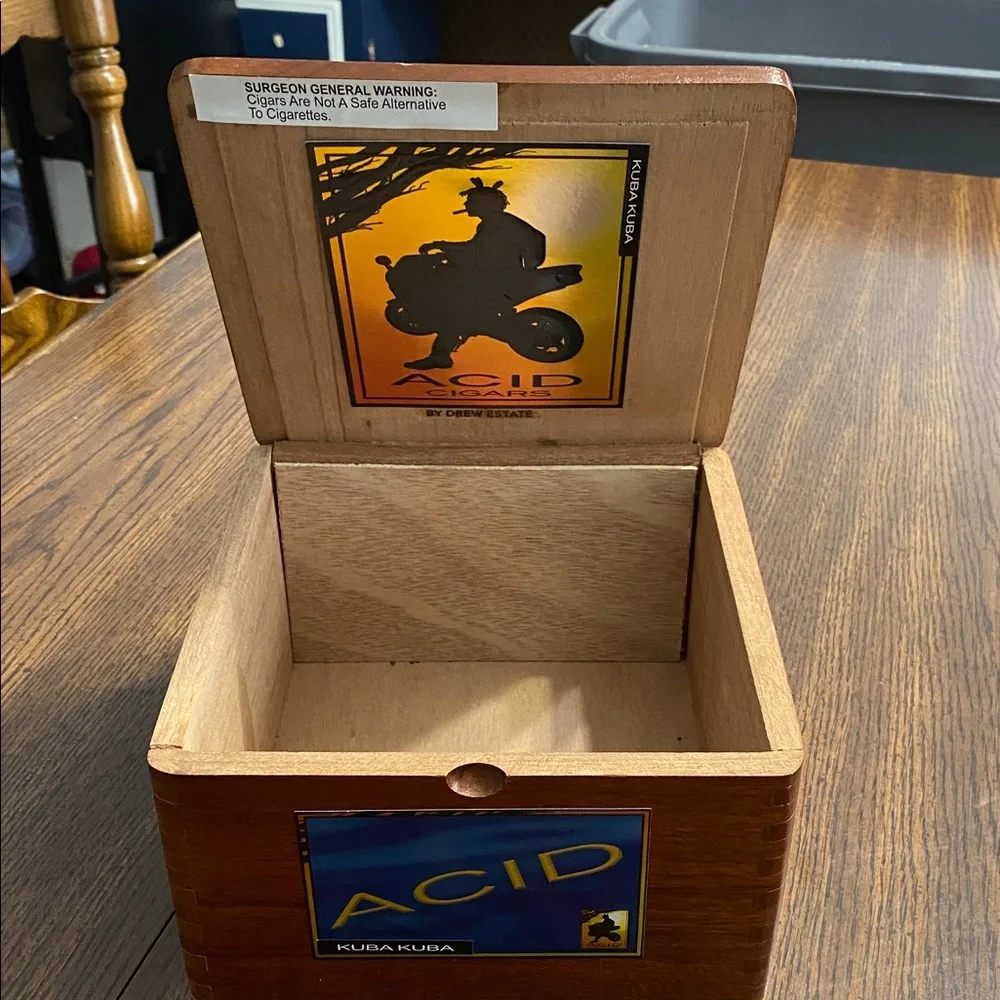 Acid Cigars by Drew Estate wooden cigar box